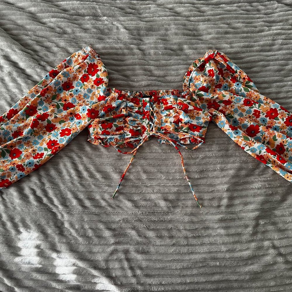 Floral Cropped Shirt